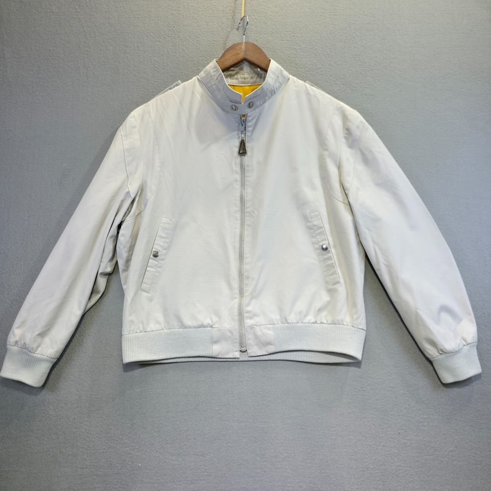 Vintage London Fog Outdoors Unlimited Men's Light Gray Jacket Size 44 Reg